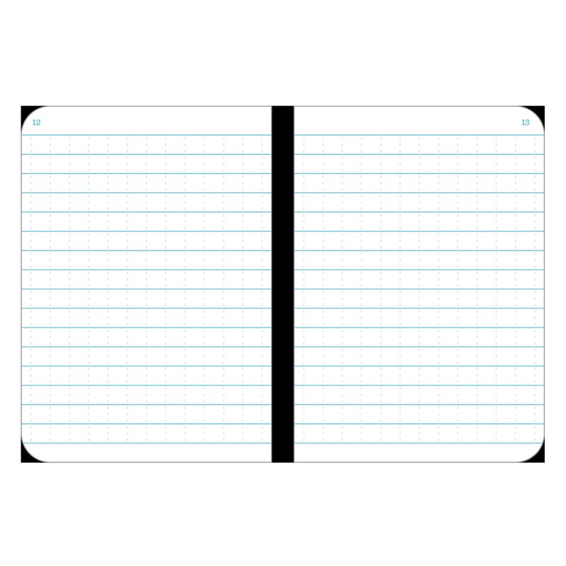 Rite in the Rain Weatherproof Mini Stapled Notebook, 3.25" x 4.625", Yellow Cover, Universal Pattern, 3 Pack (No. 371FX-M) - Image 2